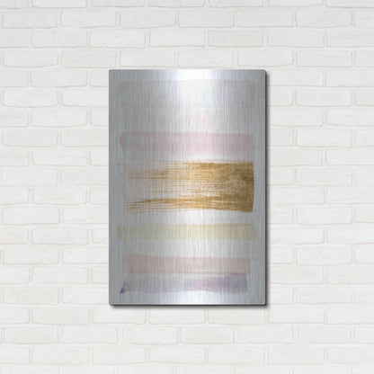 Luxe Metal Art 'Pastel Sweep II' by Grace Popp, Metal Wall Art,24x36