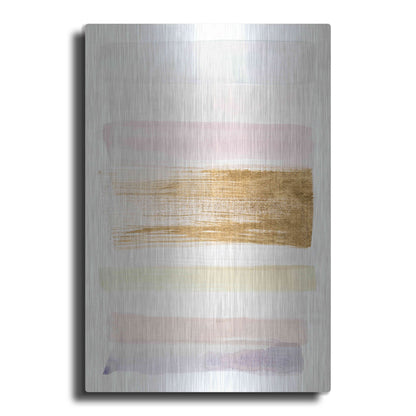 Luxe Metal Art 'Pastel Sweep II' by Grace Popp, Metal Wall Art