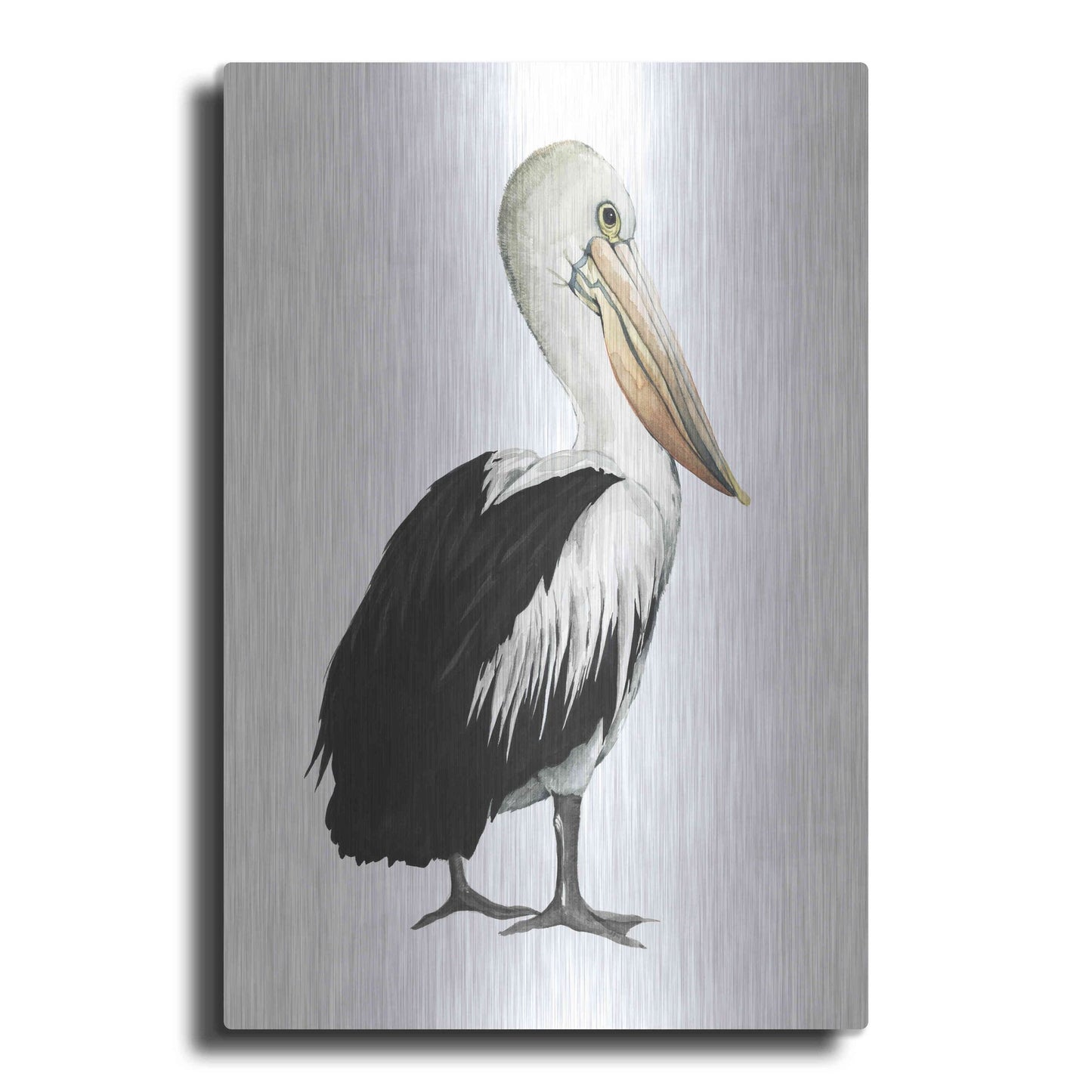 Luxe Metal Art 'Sea Bird IV' by Grace Popp, Metal Wall Art