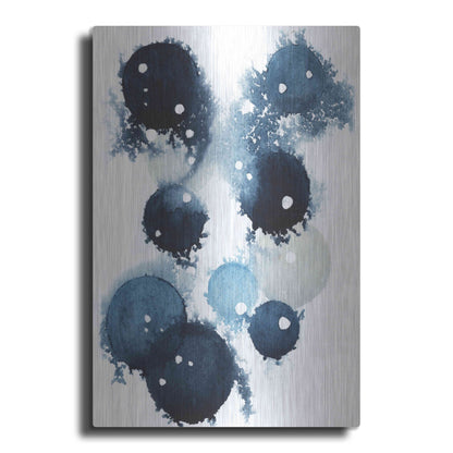 Luxe Metal Art 'Blue Galaxy IV' by Grace Popp, Metal Wall Art