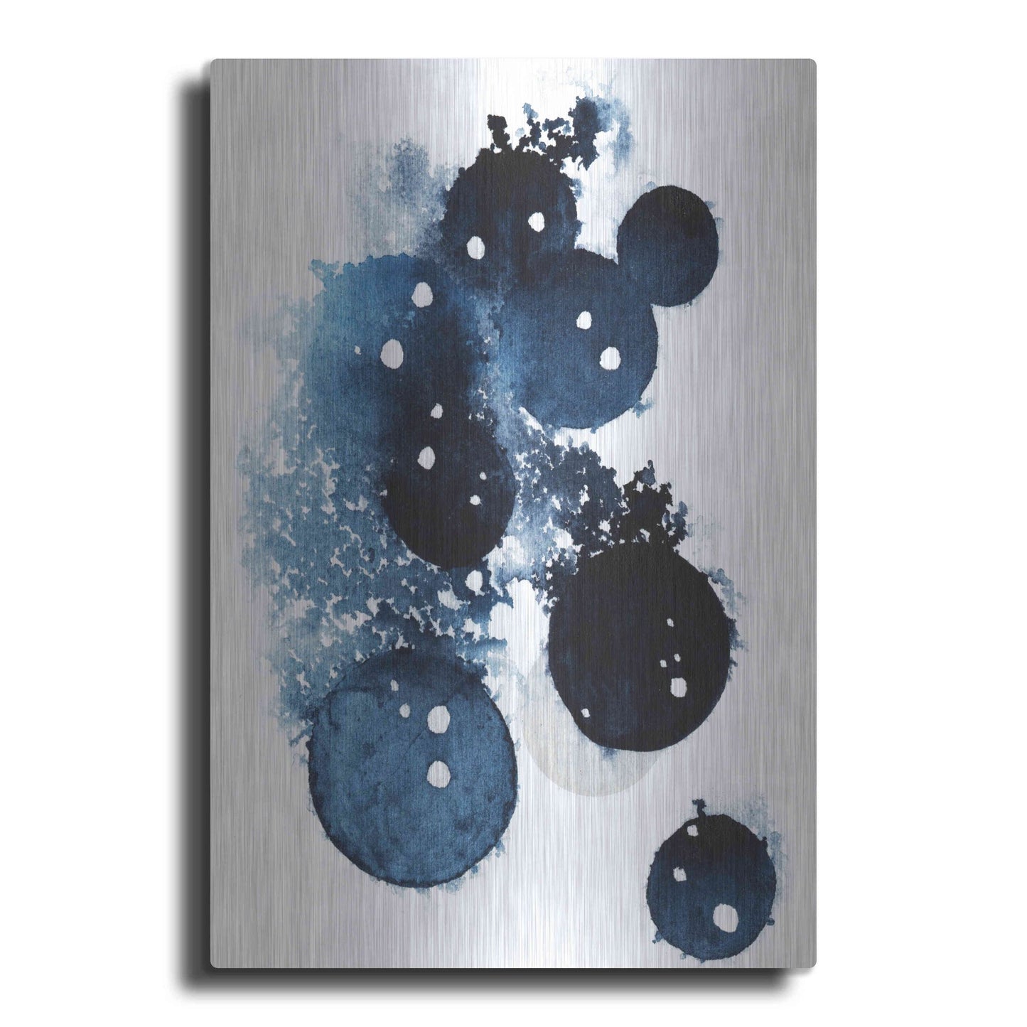 Luxe Metal Art 'Blue Galaxy II' by Grace Popp, Metal Wall Art