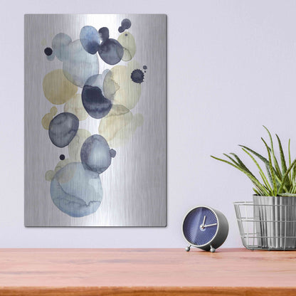 Luxe Metal Art 'Asteroid Drift II' by Grace Popp, Metal Wall Art,12x16