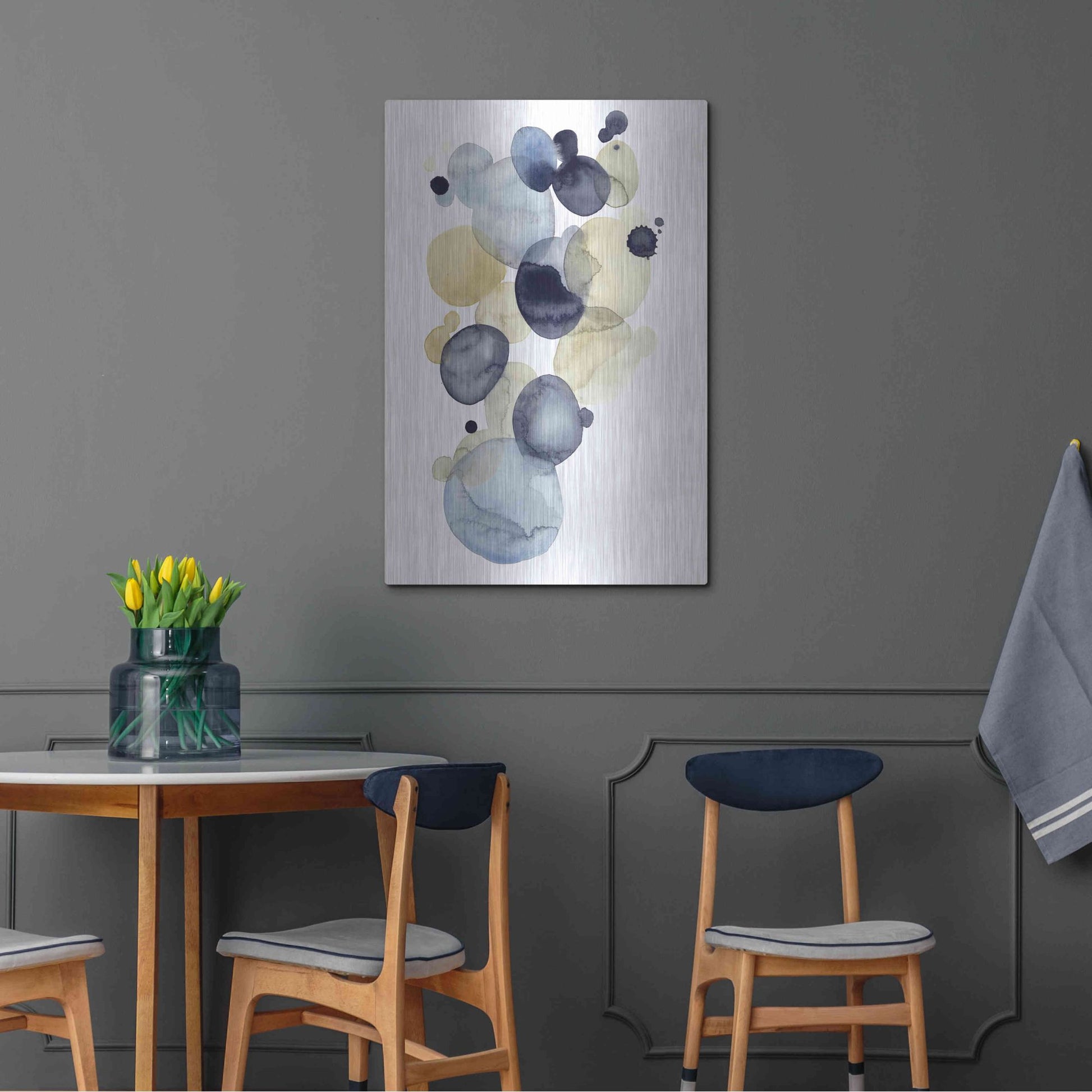 Luxe Metal Art 'Asteroid Drift II' by Grace Popp, Metal Wall Art,24x36