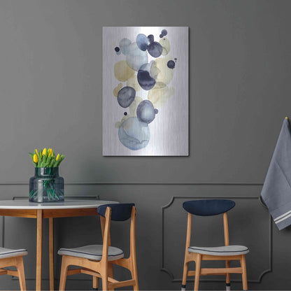 Luxe Metal Art 'Asteroid Drift II' by Grace Popp, Metal Wall Art,24x36