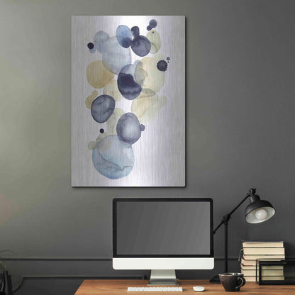 Luxe Metal Art 'Asteroid Drift II' by Grace Popp, Metal Wall Art,24x36