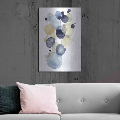 Luxe Metal Art 'Asteroid Drift II' by Grace Popp, Metal Wall Art,24x36