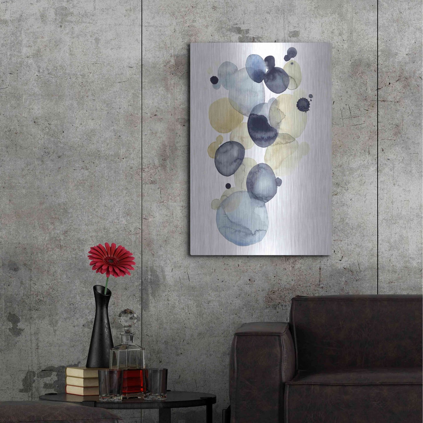 Luxe Metal Art 'Asteroid Drift II' by Grace Popp, Metal Wall Art,24x36