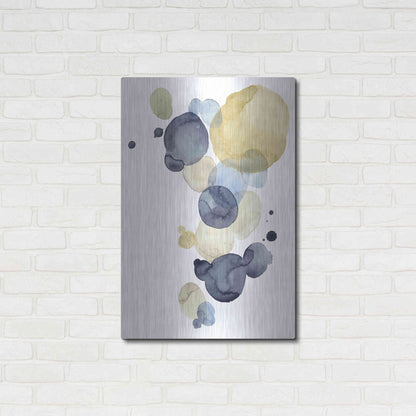 Luxe Metal Art 'Asteroid Drift I' by Grace Popp, Metal Wall Art,24x36