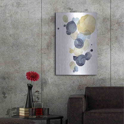 Luxe Metal Art 'Asteroid Drift I' by Grace Popp, Metal Wall Art,24x36