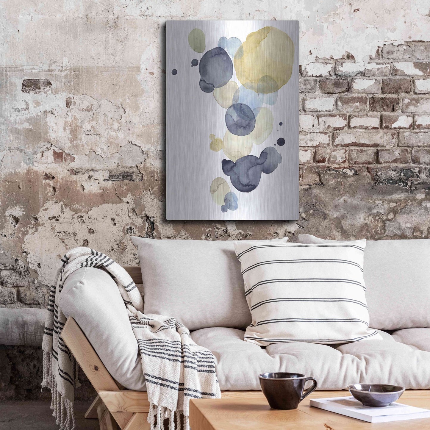 Luxe Metal Art 'Asteroid Drift I' by Grace Popp, Metal Wall Art,24x36