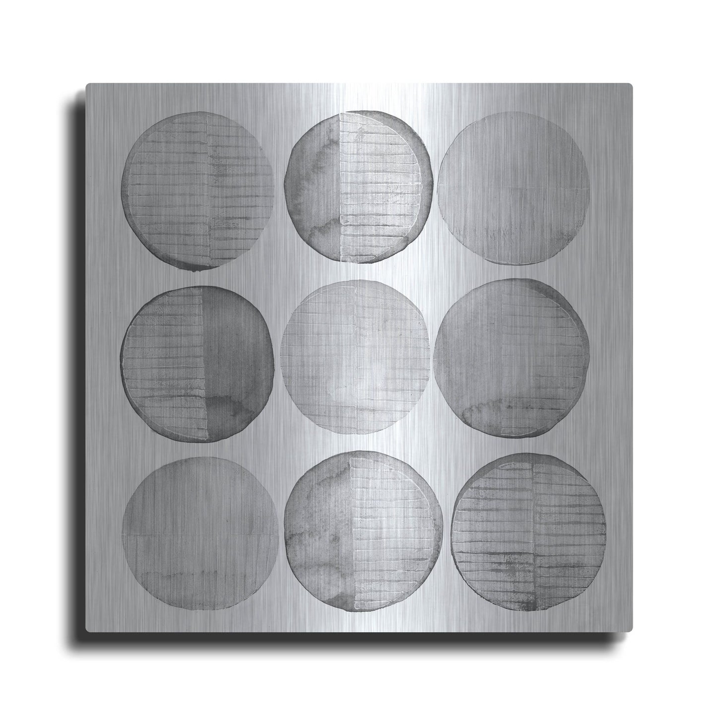 Luxe Metal Art 'Soft Circles I' by Grace Popp, Metal Wall Art