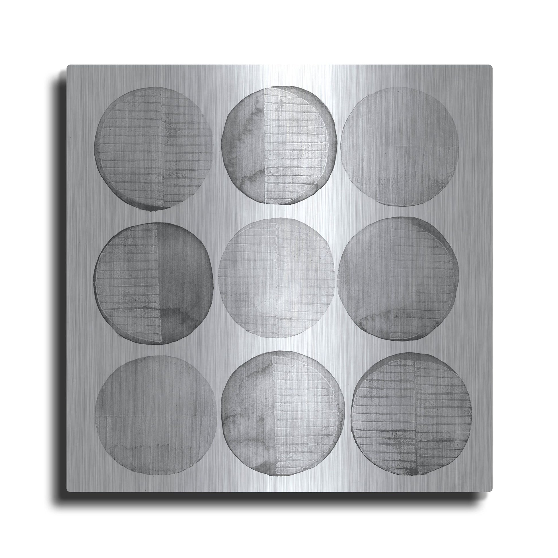Luxe Metal Art 'Soft Circles I' by Grace Popp, Metal Wall Art