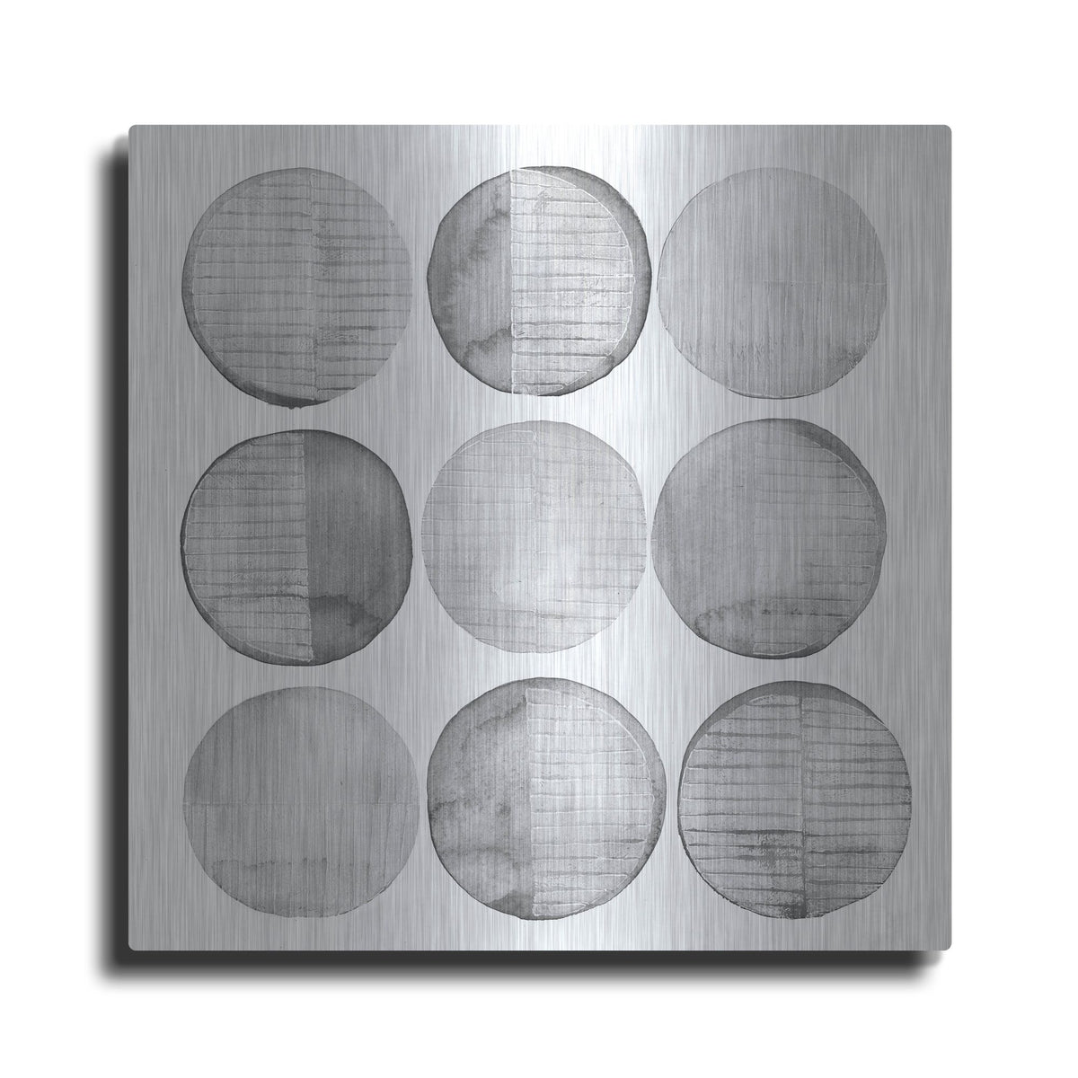 Luxe Metal Art 'Soft Circles I' by Grace Popp, Metal Wall Art