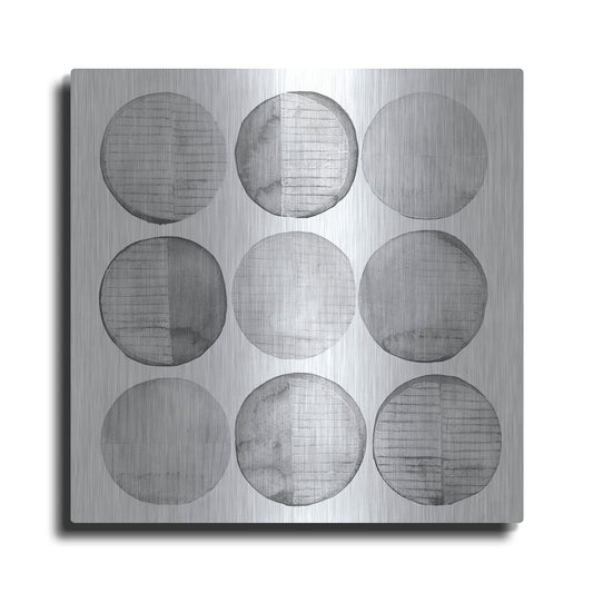 Luxe Metal Art 'Soft Circles I' by Grace Popp, Metal Wall Art