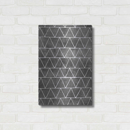 Luxe Metal Art 'Modern Monochrome II' by Grace Popp, Metal Wall Art,16x24