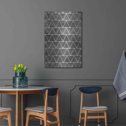 Luxe Metal Art 'Modern Monochrome II' by Grace Popp, Metal Wall Art,24x36