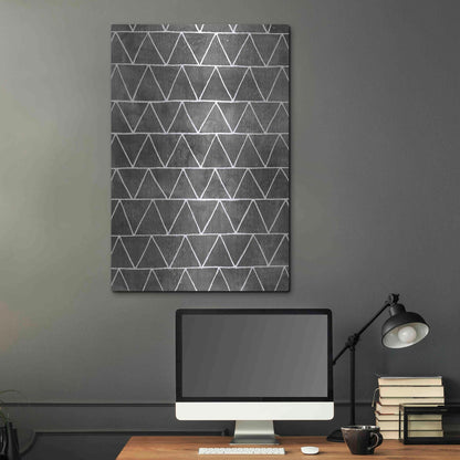 Luxe Metal Art 'Modern Monochrome II' by Grace Popp, Metal Wall Art,24x36