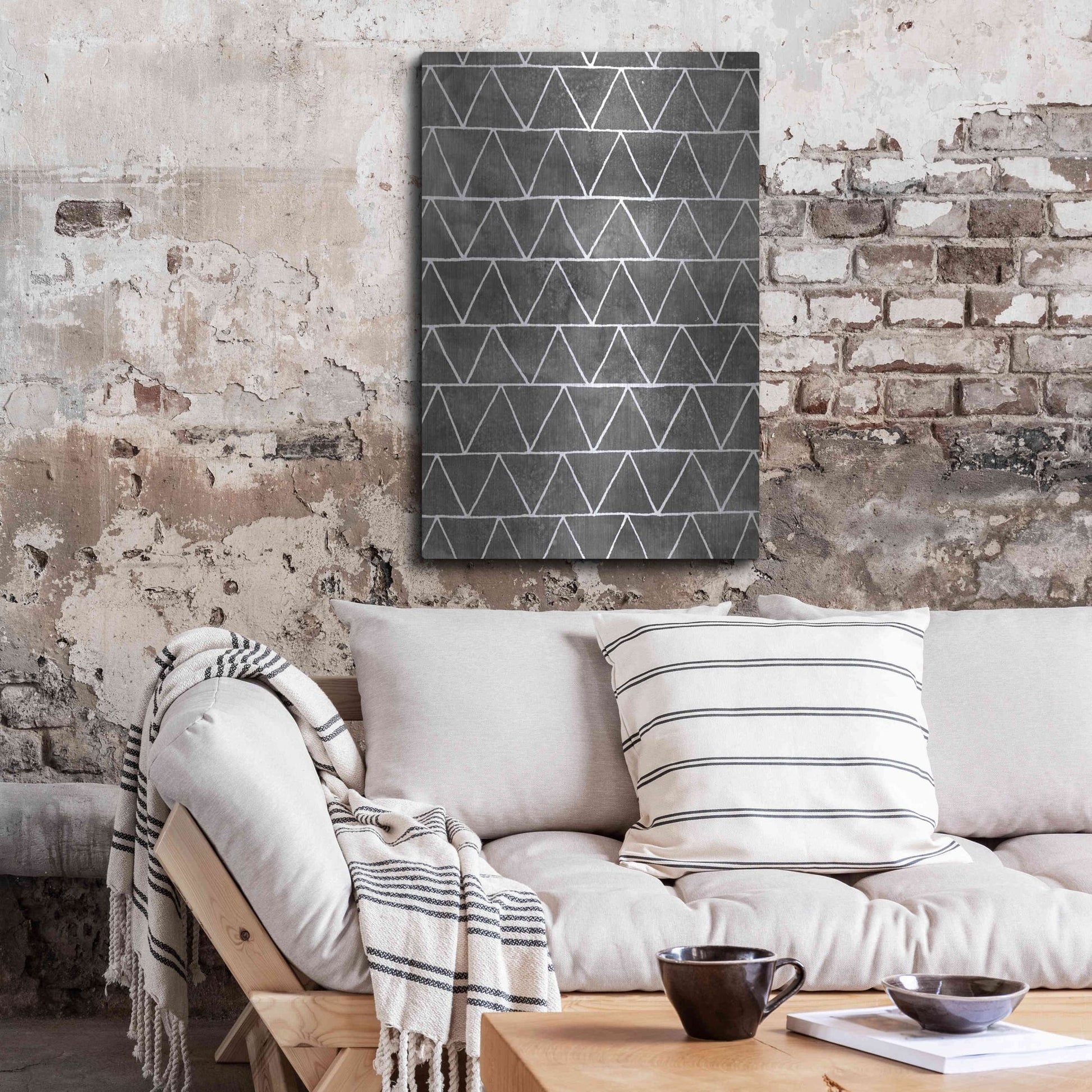 Luxe Metal Art 'Modern Monochrome II' by Grace Popp, Metal Wall Art,24x36