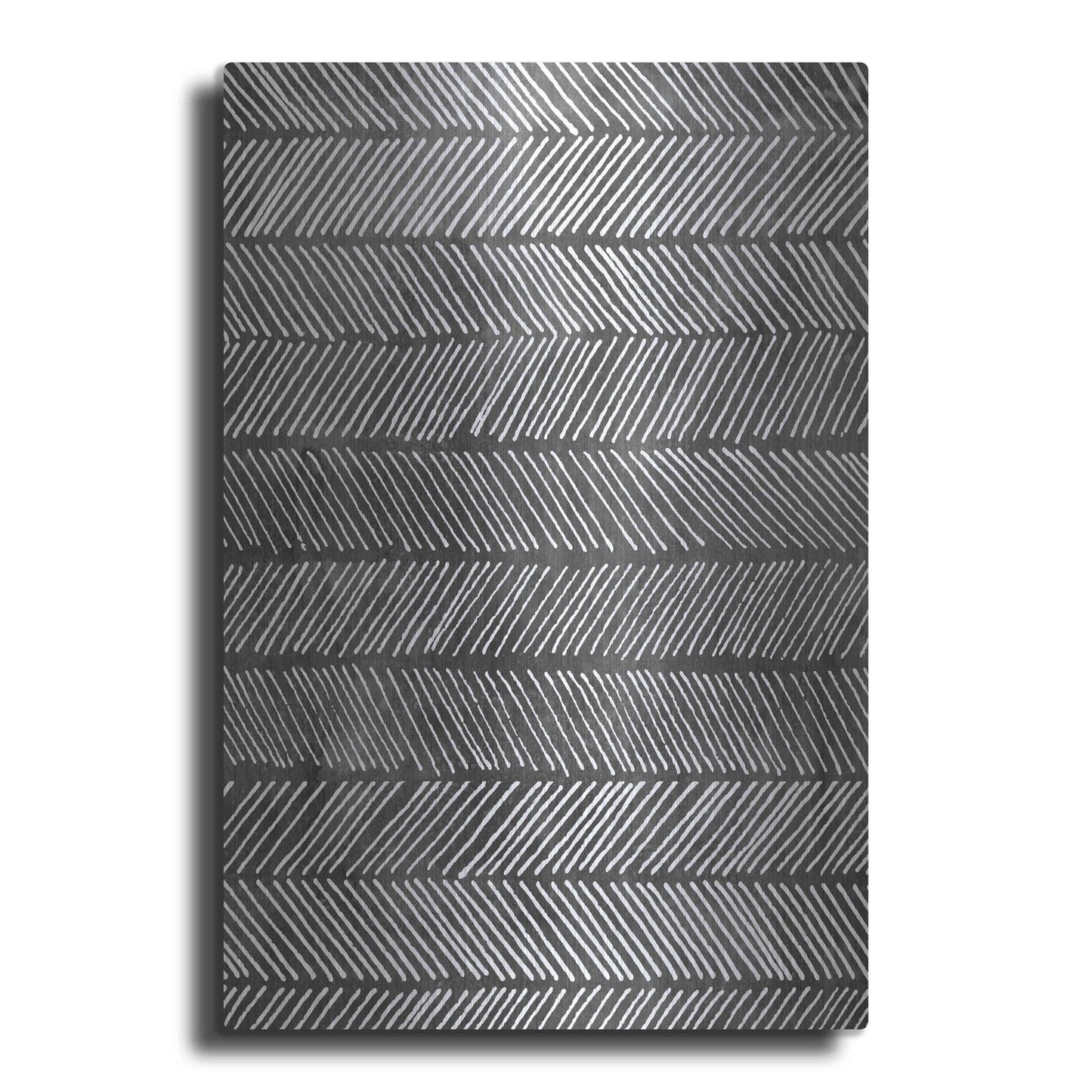 Luxe Metal Art 'Modern Monochrome I' by Grace Popp, Metal Wall Art