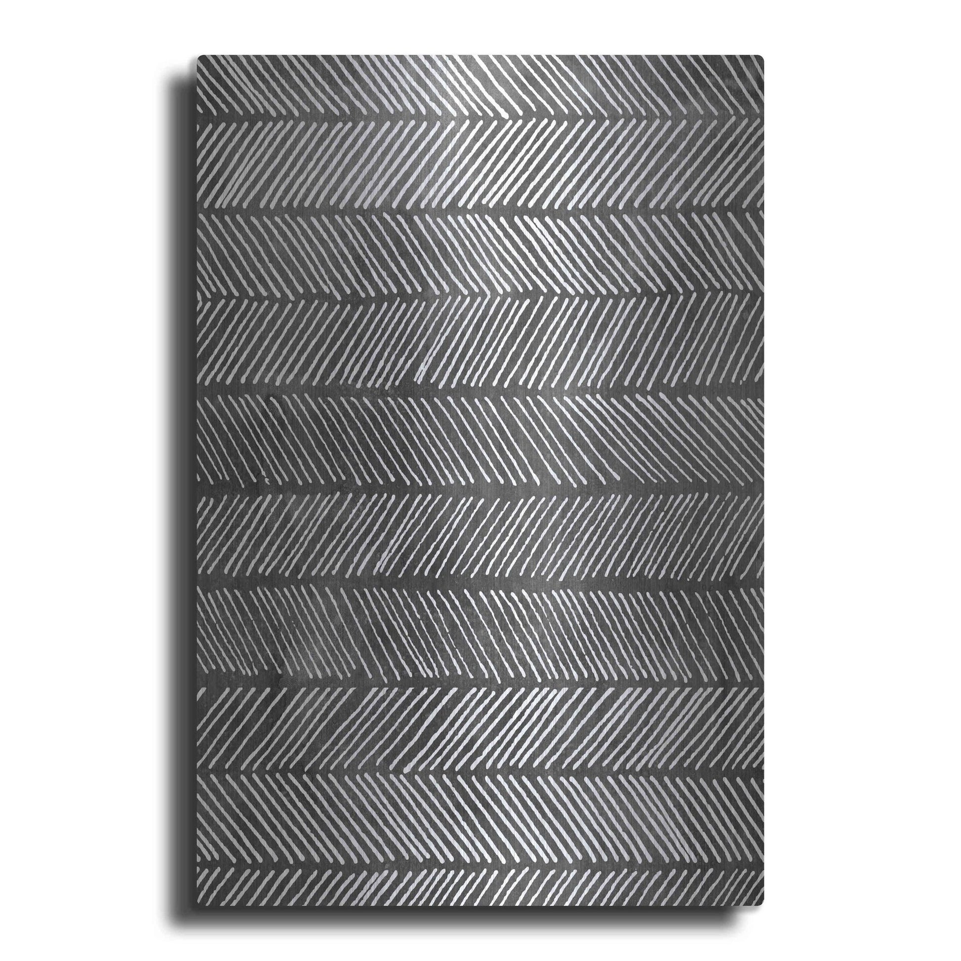 Luxe Metal Art 'Modern Monochrome I' by Grace Popp, Metal Wall Art