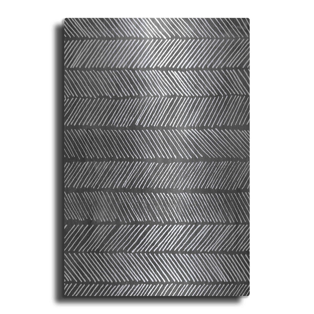 Luxe Metal Art 'Modern Monochrome I' by Grace Popp, Metal Wall Art
