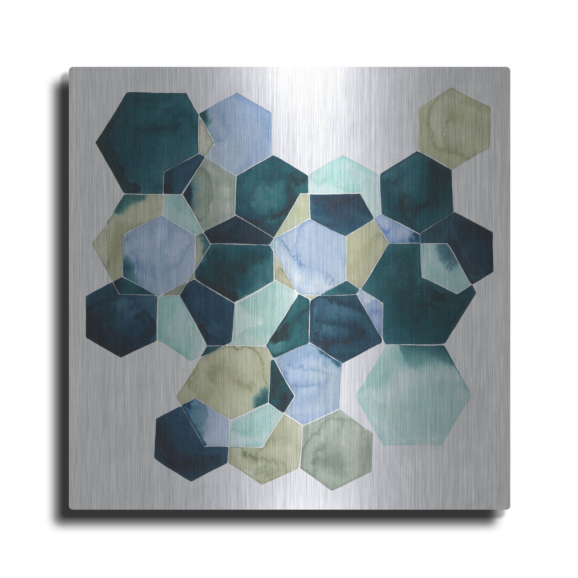 Luxe Metal Art 'Crystallize II' by Grace Popp, Metal Wall Art