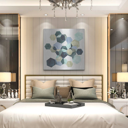 Luxe Metal Art 'Crystallize I' by Grace Popp, Metal Wall Art,36x36