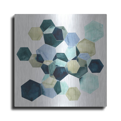 Luxe Metal Art 'Crystallize I' by Grace Popp, Metal Wall Art
