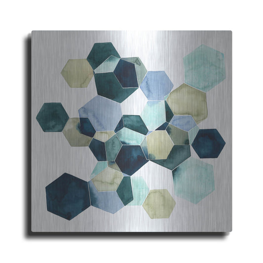 Luxe Metal Art 'Crystallize I' by Grace Popp, Metal Wall Art