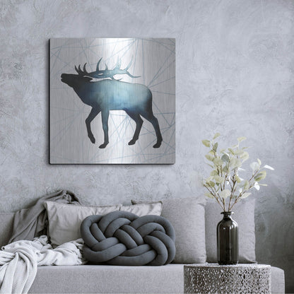 Luxe Metal Art 'Animal Silhouettes VI' by Grace Popp, Metal Wall Art,36x36