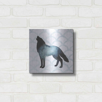 Luxe Metal Art 'Animal Silhouettes V' by Grace Popp, Metal Wall Art,12x12