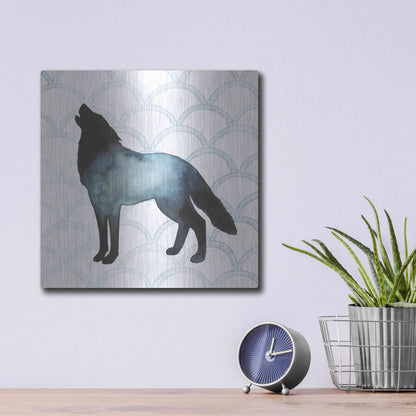 Luxe Metal Art 'Animal Silhouettes V' by Grace Popp, Metal Wall Art,12x12