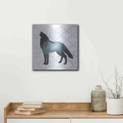 Luxe Metal Art 'Animal Silhouettes V' by Grace Popp, Metal Wall Art,12x12