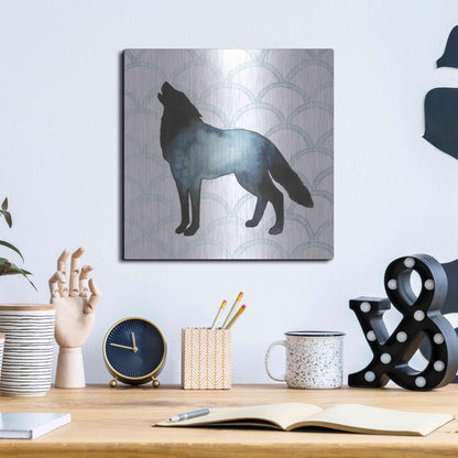 Luxe Metal Art 'Animal Silhouettes V' by Grace Popp, Metal Wall Art,12x12