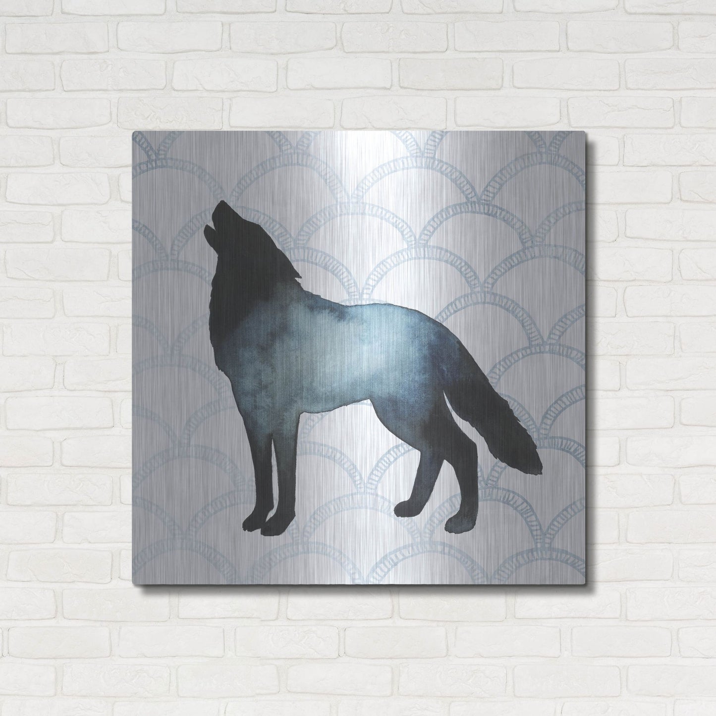 Luxe Metal Art 'Animal Silhouettes V' by Grace Popp, Metal Wall Art,36x36