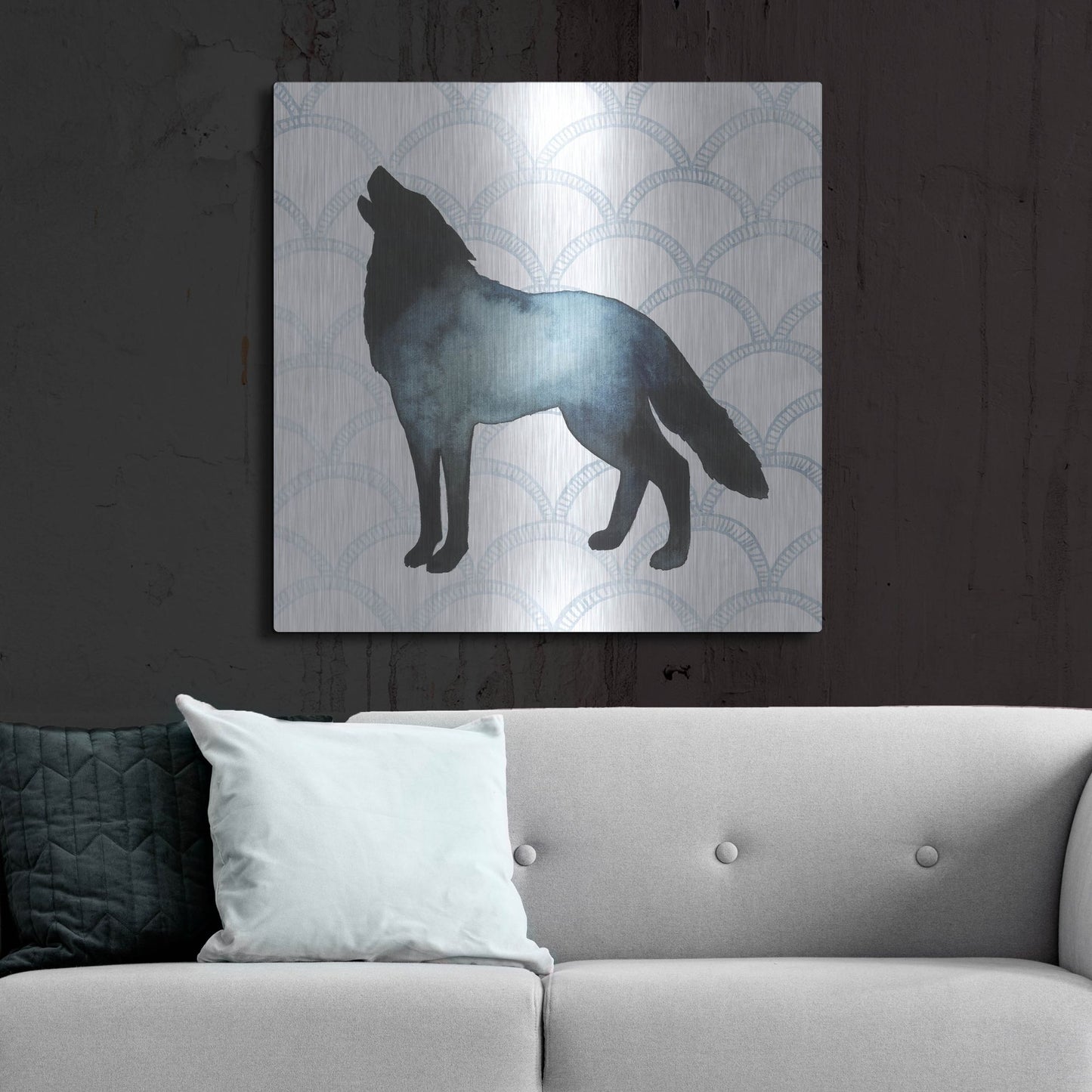 Luxe Metal Art 'Animal Silhouettes V' by Grace Popp, Metal Wall Art,36x36
