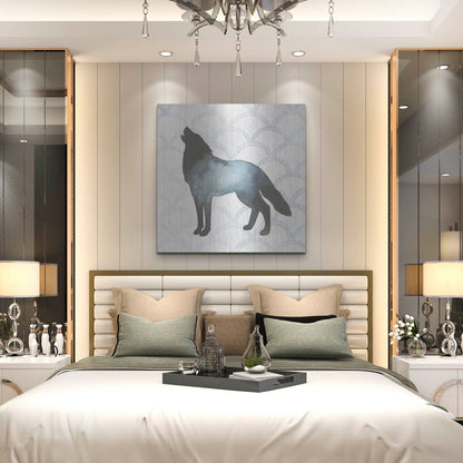 Luxe Metal Art 'Animal Silhouettes V' by Grace Popp, Metal Wall Art,36x36