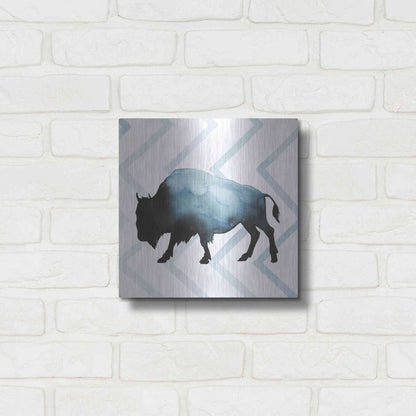 Luxe Metal Art 'Animal Silhouettes IV' by Grace Popp, Metal Wall Art,12x12