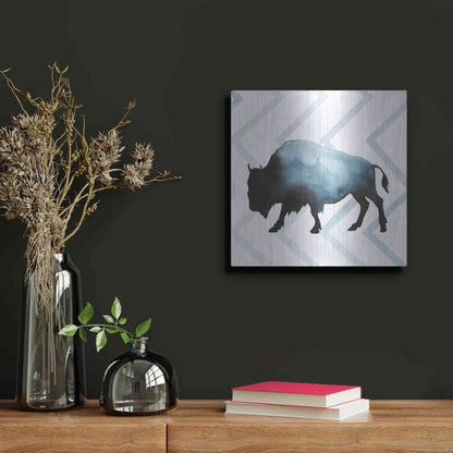 Luxe Metal Art 'Animal Silhouettes IV' by Grace Popp, Metal Wall Art,12x12