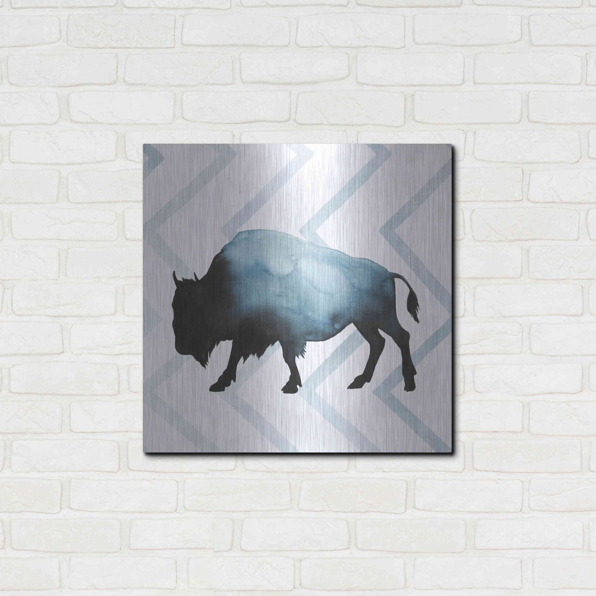 Luxe Metal Art 'Animal Silhouettes IV' by Grace Popp, Metal Wall Art,24x24