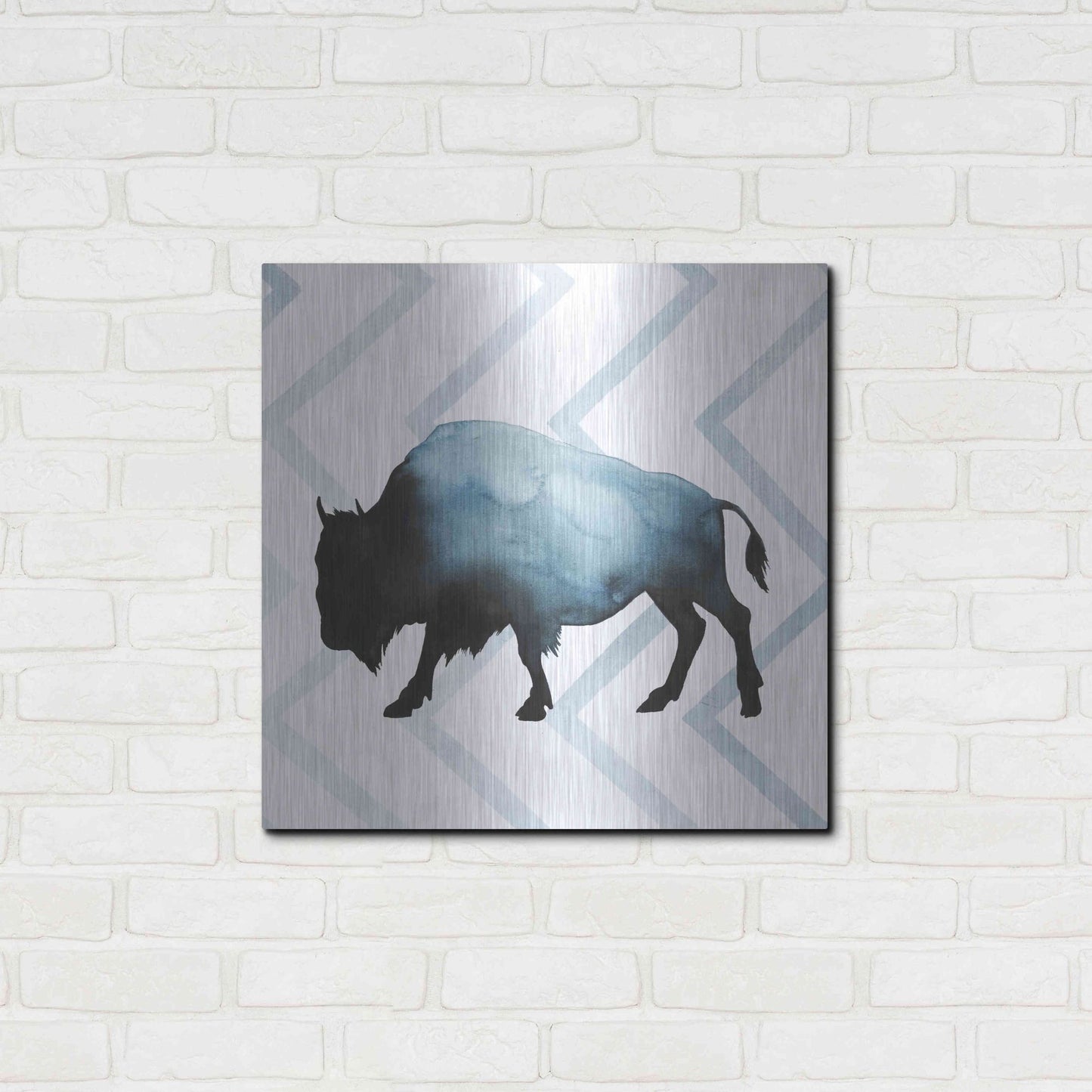 Luxe Metal Art 'Animal Silhouettes IV' by Grace Popp, Metal Wall Art,24x24
