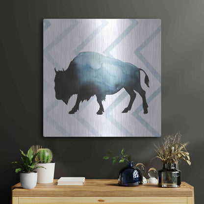 Luxe Metal Art 'Animal Silhouettes IV' by Grace Popp, Metal Wall Art,24x24