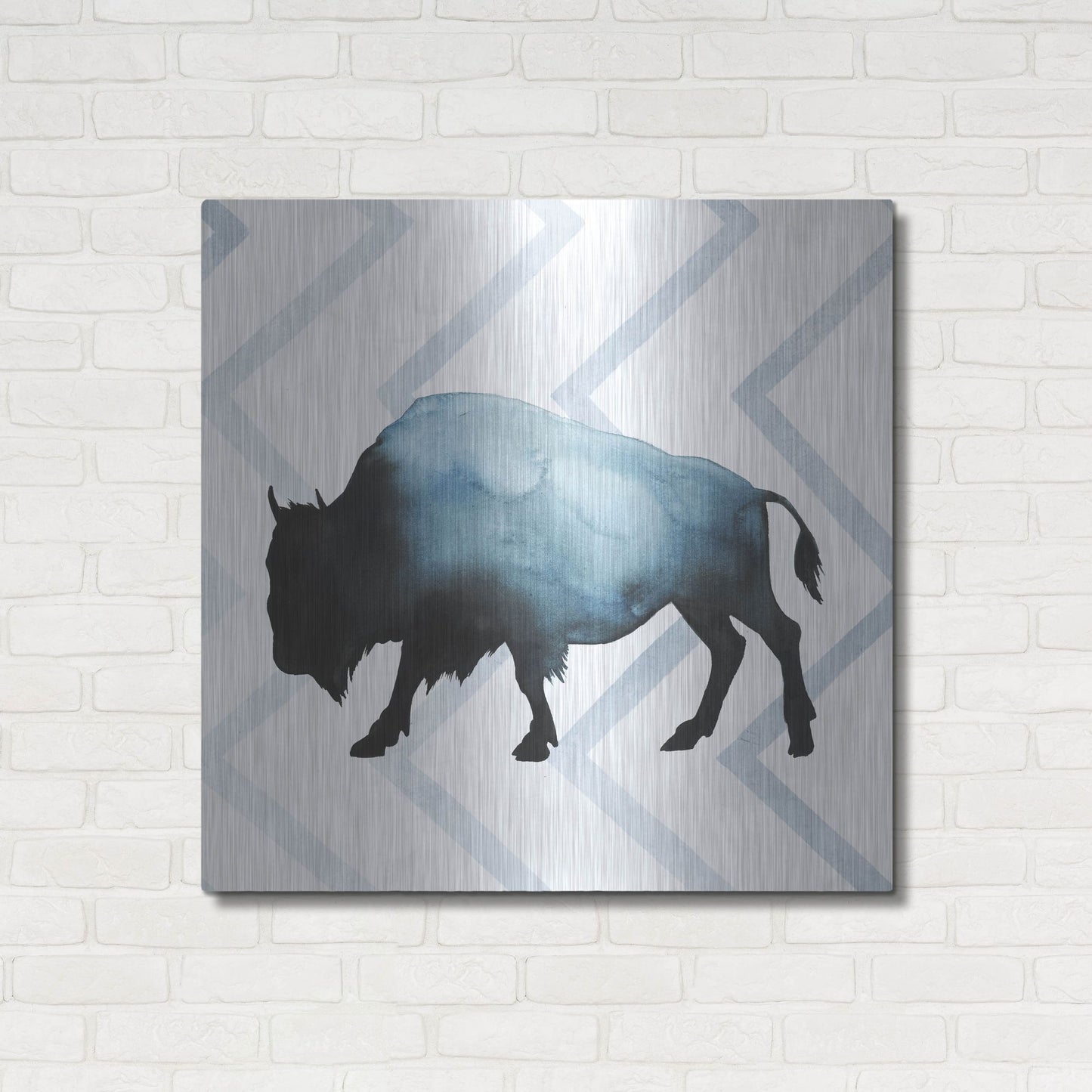 Luxe Metal Art 'Animal Silhouettes IV' by Grace Popp, Metal Wall Art,36x36