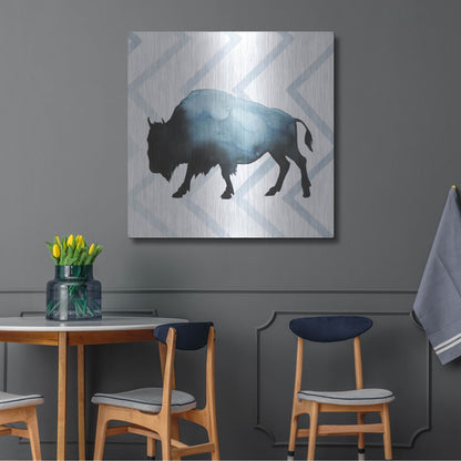 Luxe Metal Art 'Animal Silhouettes IV' by Grace Popp, Metal Wall Art,36x36