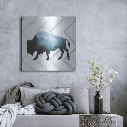 Luxe Metal Art 'Animal Silhouettes IV' by Grace Popp, Metal Wall Art,36x36
