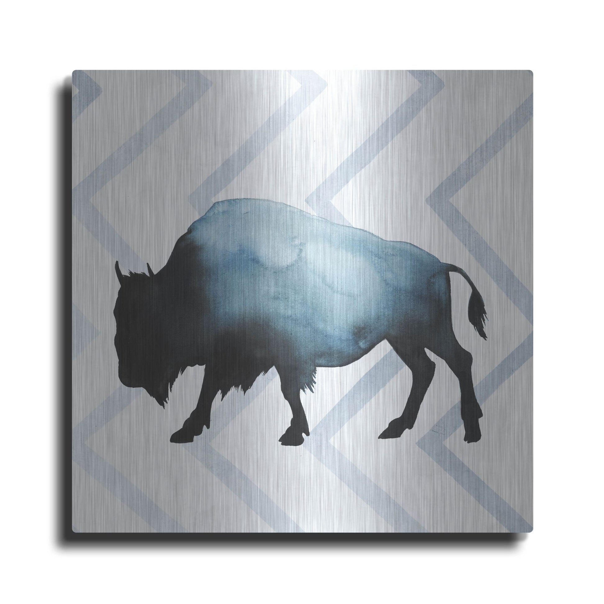 Luxe Metal Art 'Animal Silhouettes IV' by Grace Popp, Metal Wall Art