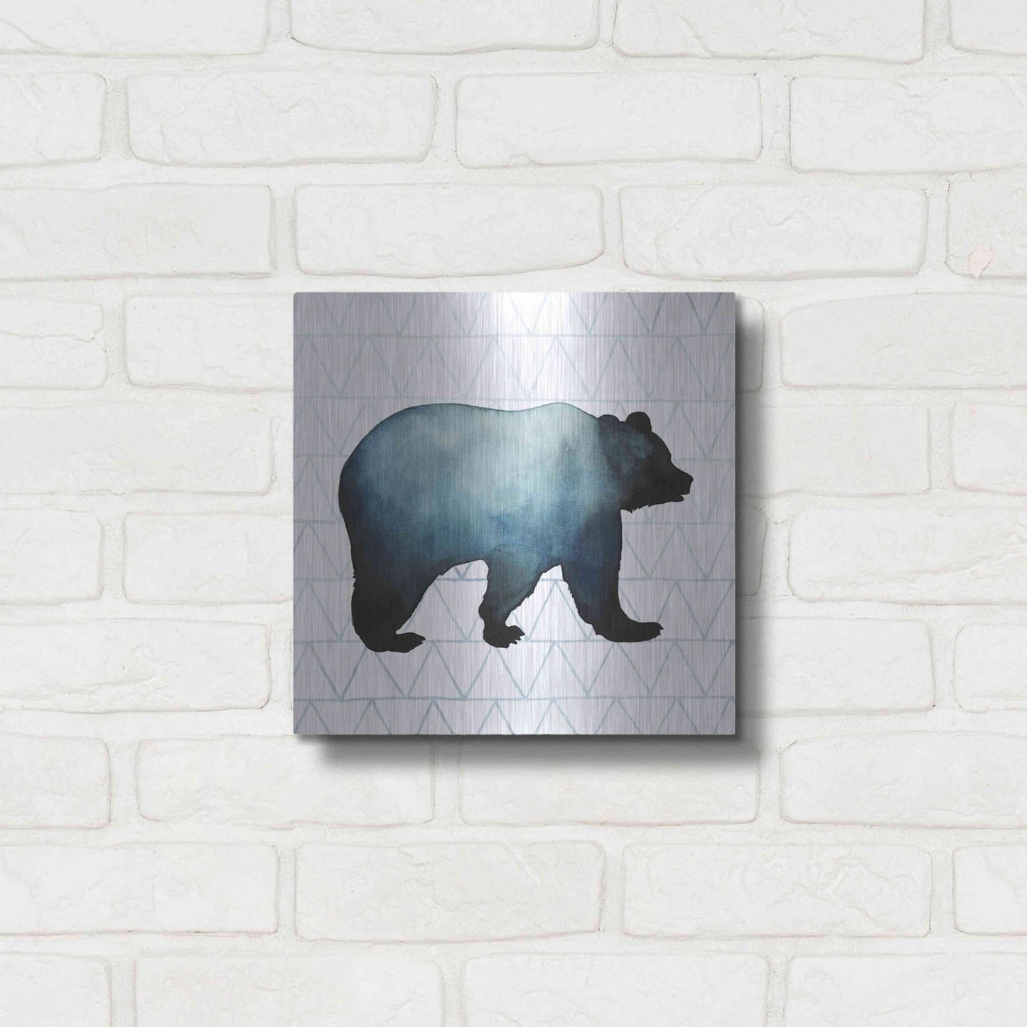 Luxe Metal Art 'Animal Silhouettes I' by Grace Popp, Metal Wall Art,12x12