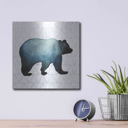 Luxe Metal Art 'Animal Silhouettes I' by Grace Popp, Metal Wall Art,12x12