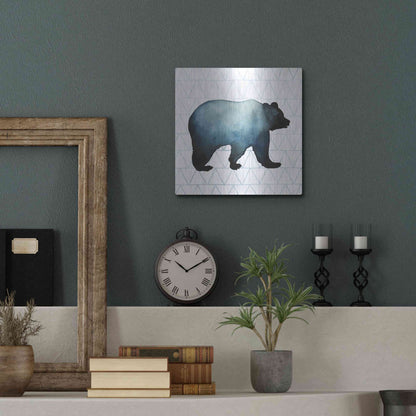 Luxe Metal Art 'Animal Silhouettes I' by Grace Popp, Metal Wall Art,12x12