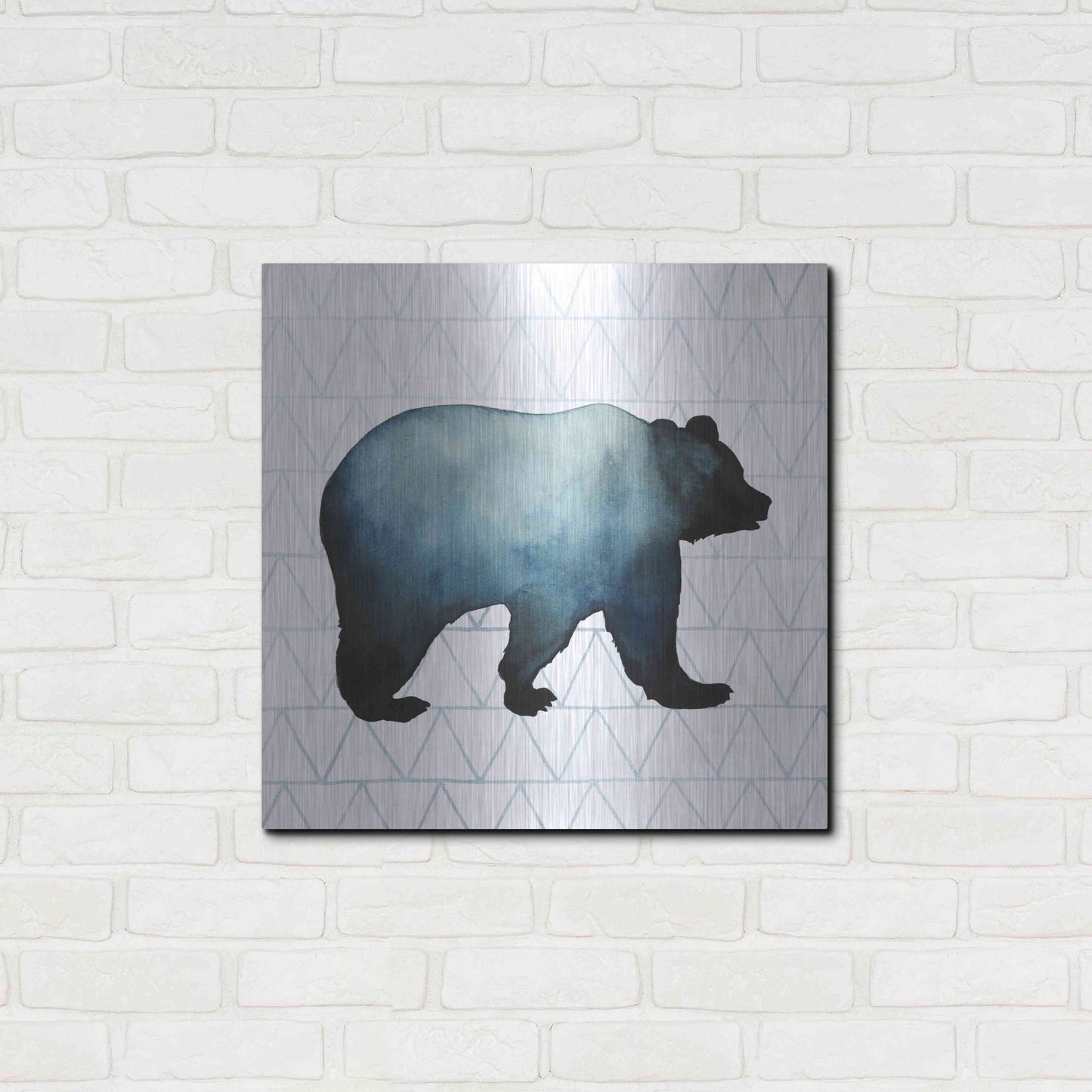 Luxe Metal Art 'Animal Silhouettes I' by Grace Popp, Metal Wall Art,24x24